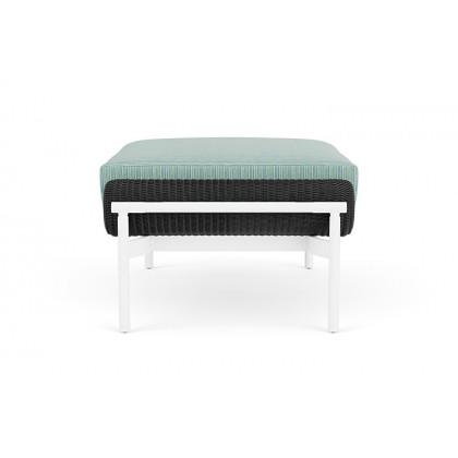 Lloyd Flanders™ Solstice Ottoman  - Charcoal, Matte White