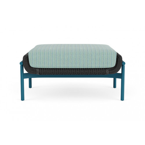 Lloyd Flanders™ Solstice Ottoman  - Charcoal, Peacock