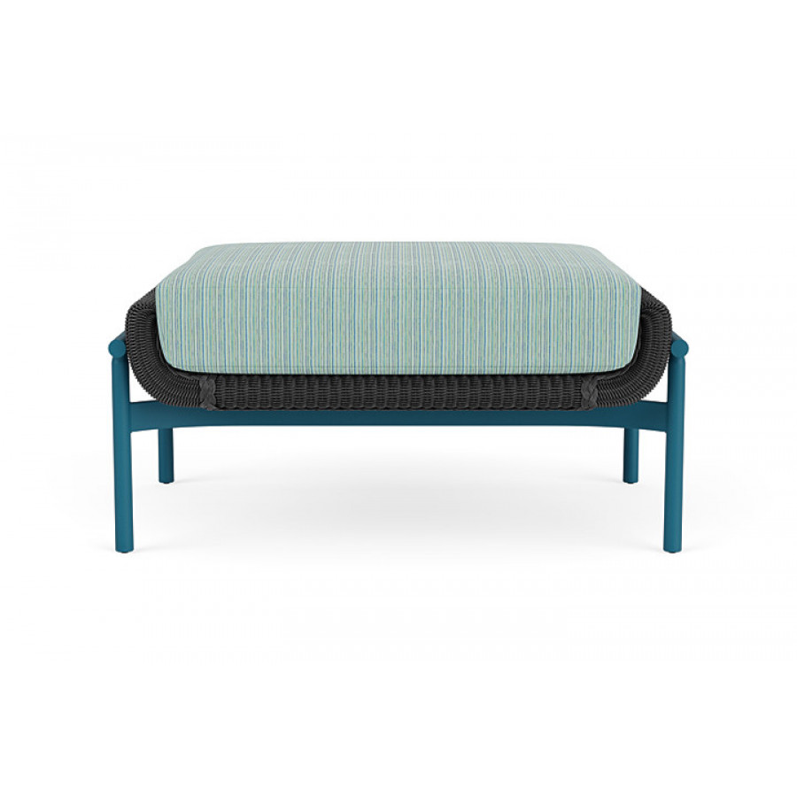 Lloyd Flanders™ Solstice Ottoman  - Charcoal, Peacock