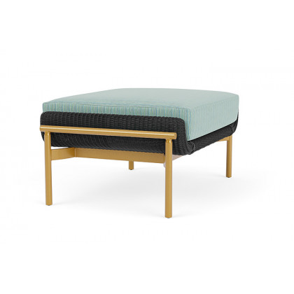Lloyd Flanders™ Solstice Ottoman  - Charcoal, Metallic Gold