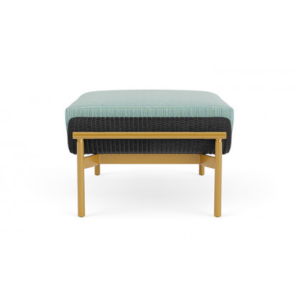 Lloyd Flanders™ Solstice Ottoman  - Charcoal, Metallic Gold