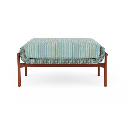 Lloyd Flanders™ Solstice Ottoman  - Sea Glass, Terracotta