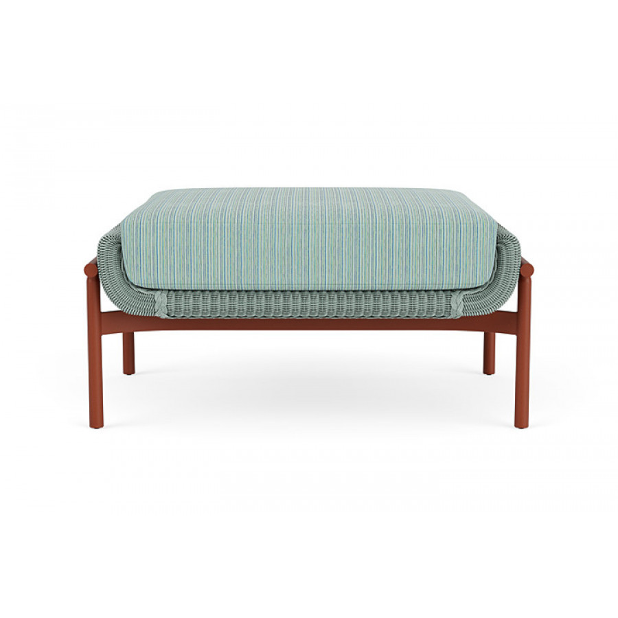 Lloyd Flanders™ Solstice Ottoman  - Sea Glass, Terracotta