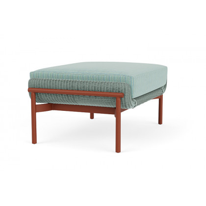 Lloyd Flanders™ Solstice Ottoman  - Sea Glass, Terracotta