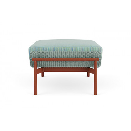 Lloyd Flanders™ Solstice Ottoman  - Sea Glass, Terracotta