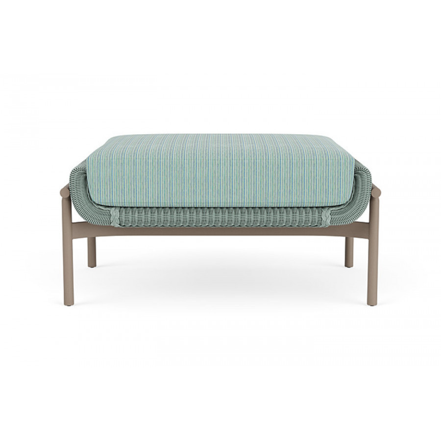 Lloyd Flanders™ Solstice Ottoman  - Sea Glass, French Beige