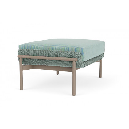 Lloyd Flanders™ Solstice Ottoman  - Sea Glass, French Beige