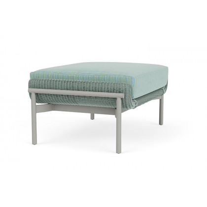 Lloyd Flanders™ Solstice Ottoman  - Sea Glass, Platinum
