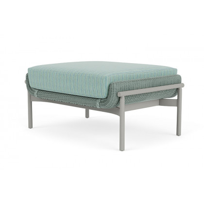 Lloyd Flanders™ Solstice Ottoman  - Sea Glass, Platinum