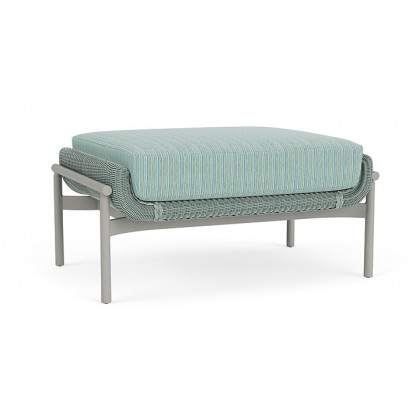 Lloyd Flanders™ Solstice Ottoman  - Sea Glass, Platinum