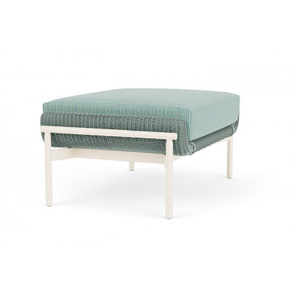 Lloyd Flanders™ Solstice Ottoman  - Sea Glass, Ivory