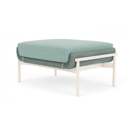 Lloyd Flanders™ Solstice Ottoman  - Sea Glass, Ivory