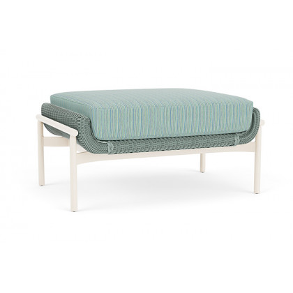 Lloyd Flanders™ Solstice Ottoman  - Sea Glass, Ivory