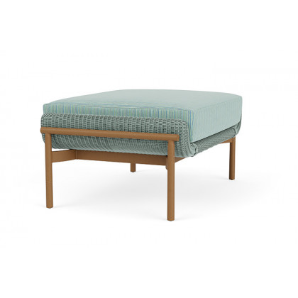 Lloyd Flanders™ Solstice Ottoman  - Sea Glass, Hickory