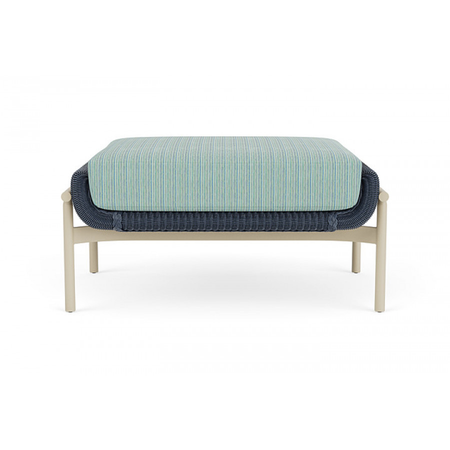 Lloyd Flanders™ Solstice Ottoman  - Denim Blue, Linen
