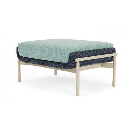 Lloyd Flanders™ Solstice Ottoman  - Denim Blue, Linen
