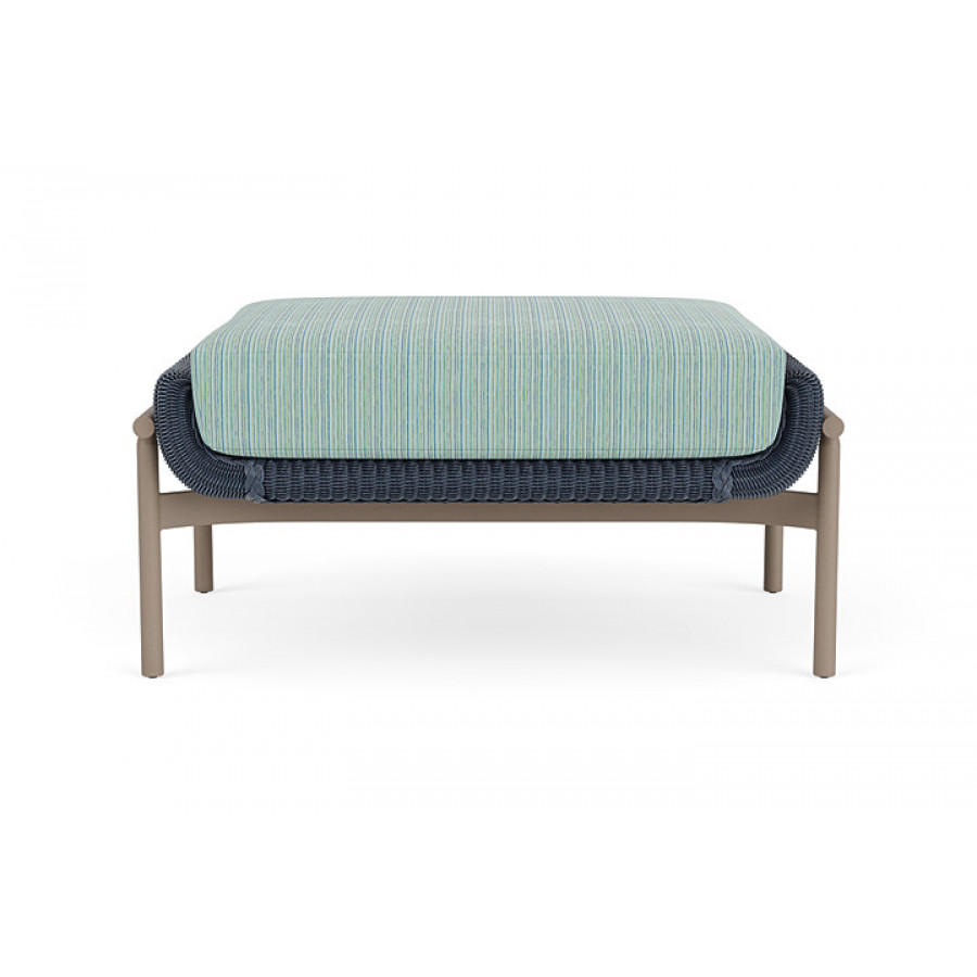 Lloyd Flanders™ Solstice Ottoman  - Denim Blue, French Beige