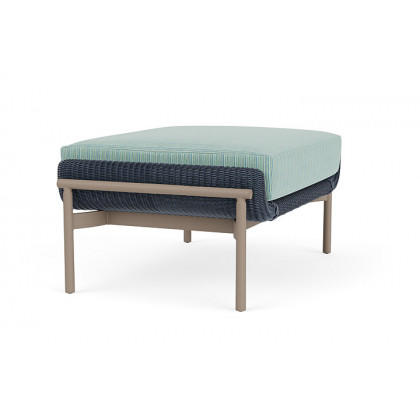 Lloyd Flanders™ Solstice Ottoman  - Denim Blue, French Beige