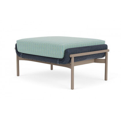 Lloyd Flanders™ Solstice Ottoman  - Denim Blue, French Beige