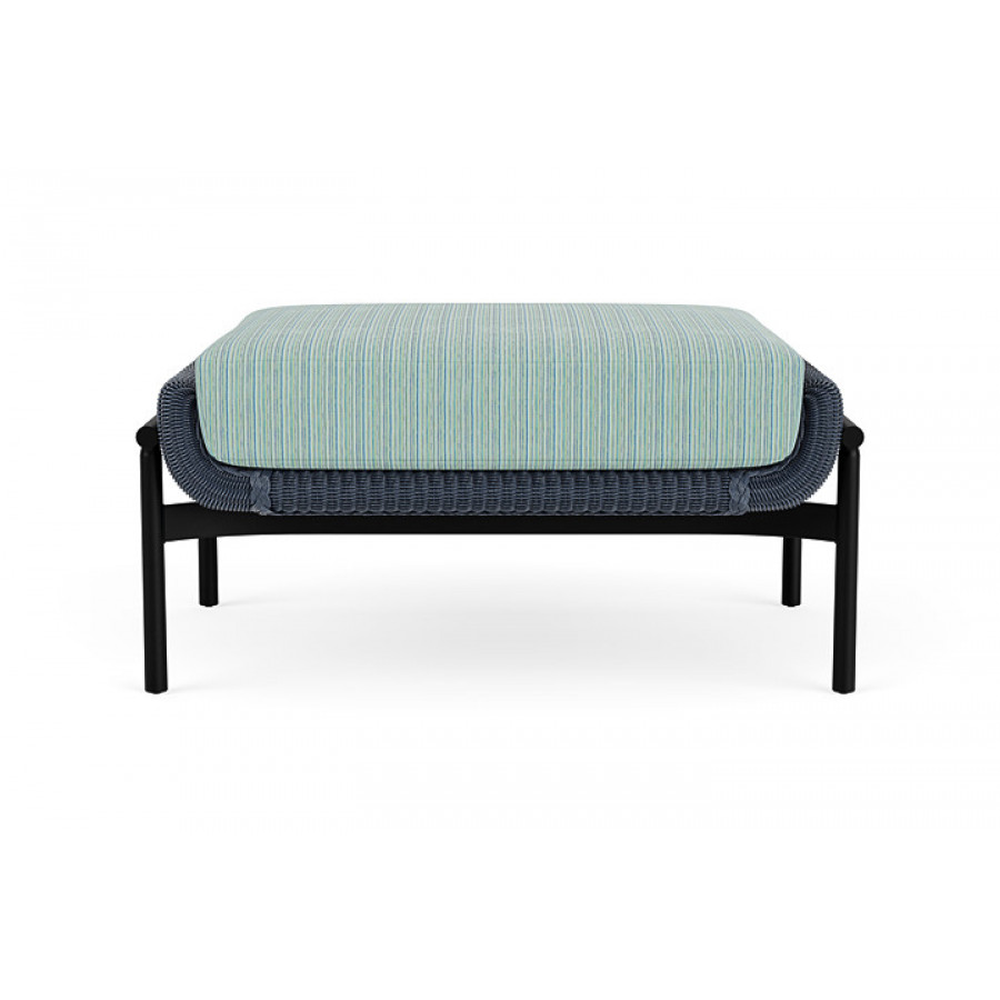 Lloyd Flanders™ Solstice Ottoman  - Denim Blue, Ebony
