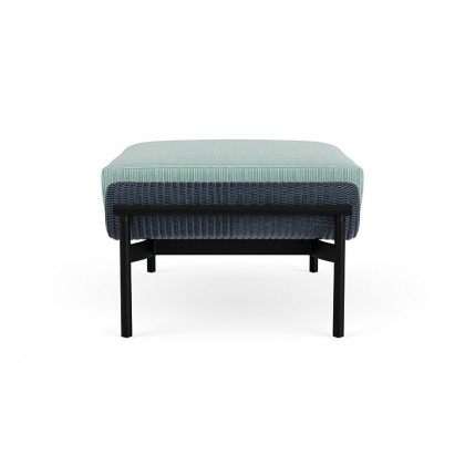 Lloyd Flanders™ Solstice Ottoman  - Denim Blue, Ebony