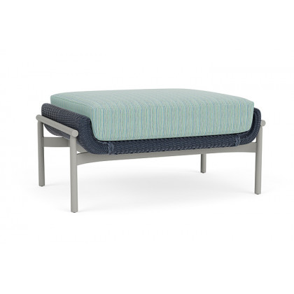 Lloyd Flanders™ Solstice Ottoman  - Denim Blue, Platinum