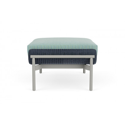 Lloyd Flanders™ Solstice Ottoman  - Denim Blue, Platinum