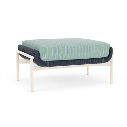Lloyd Flanders™ Solstice Ottoman  - Denim Blue, Ivory