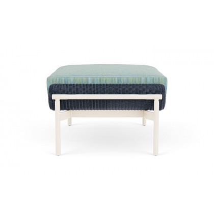 Lloyd Flanders™ Solstice Ottoman  - Denim Blue, Ivory