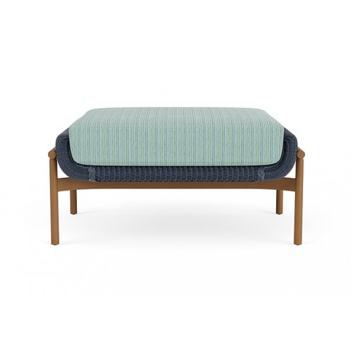 Lloyd Flanders™ Solstice Ottoman  - Denim Blue, Hickory