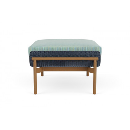 Lloyd Flanders™ Solstice Ottoman  - Denim Blue, Hickory