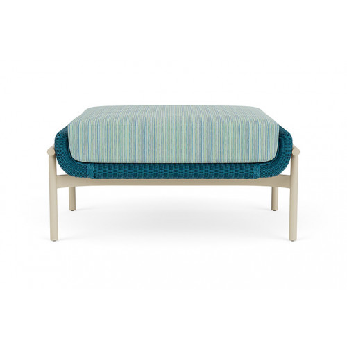 Lloyd Flanders™ Solstice Ottoman  - Peacock, Linen