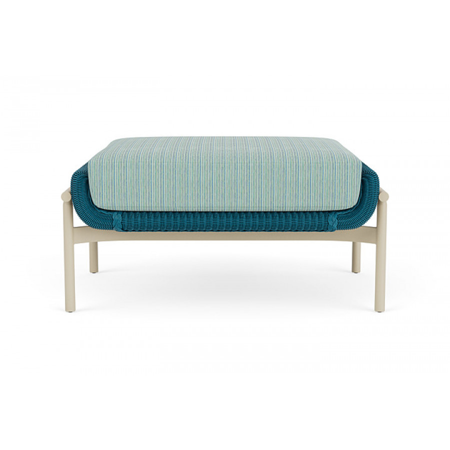 Lloyd Flanders™ Solstice Ottoman  - Peacock, Linen