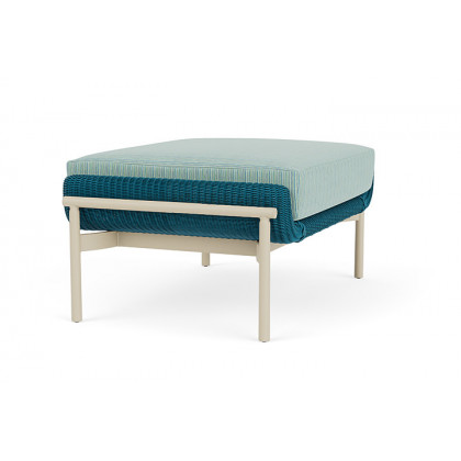 Lloyd Flanders™ Solstice Ottoman  - Peacock, Linen