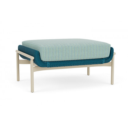 Lloyd Flanders™ Solstice Ottoman  - Peacock, Linen