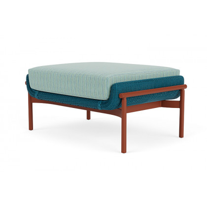 Lloyd Flanders™ Solstice Ottoman  - Peacock, Terracotta