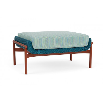 Lloyd Flanders™ Solstice Ottoman  - Peacock, Terracotta