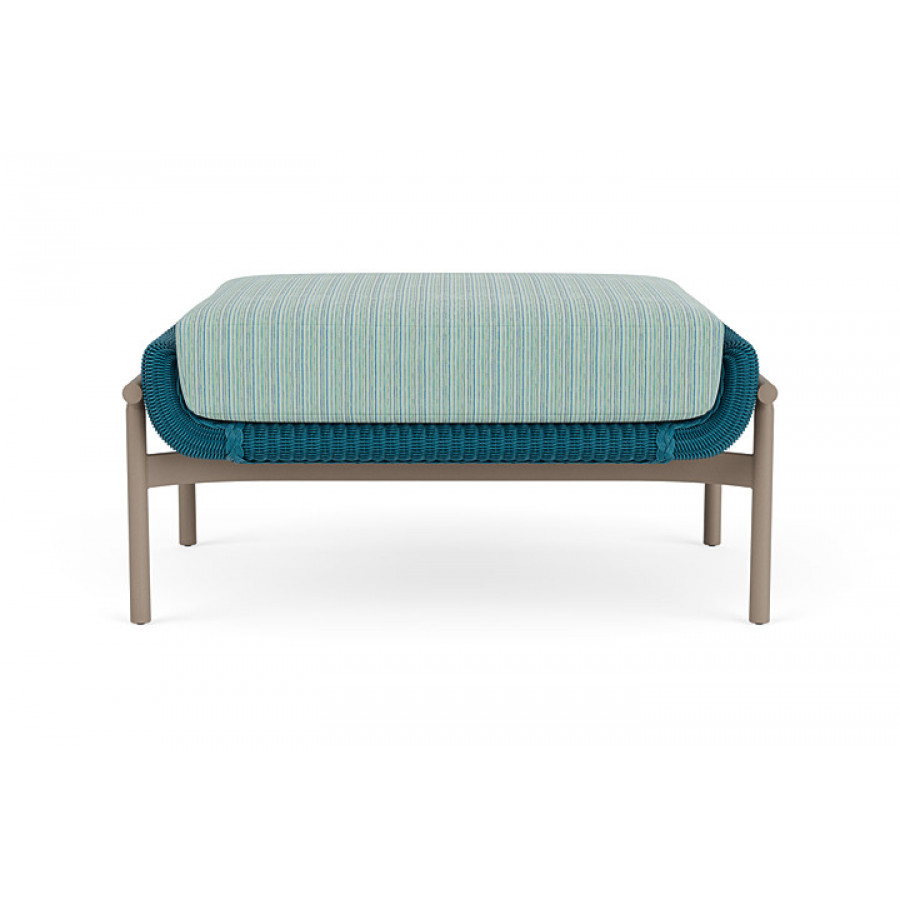 Lloyd Flanders™ Solstice Ottoman  - Peacock, French Beige