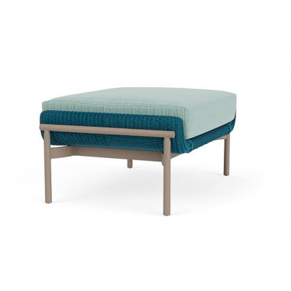 Lloyd Flanders™ Solstice Ottoman  - Peacock, French Beige