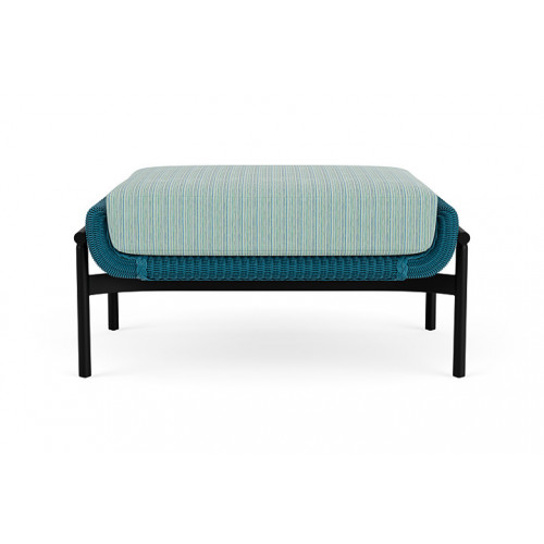 Lloyd Flanders™ Solstice Ottoman  - Peacock, Ebony