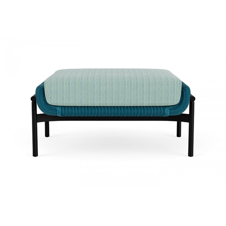 Lloyd Flanders™ Solstice Ottoman  - Peacock, Ebony