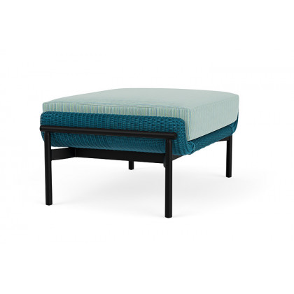 Lloyd Flanders™ Solstice Ottoman  - Peacock, Ebony