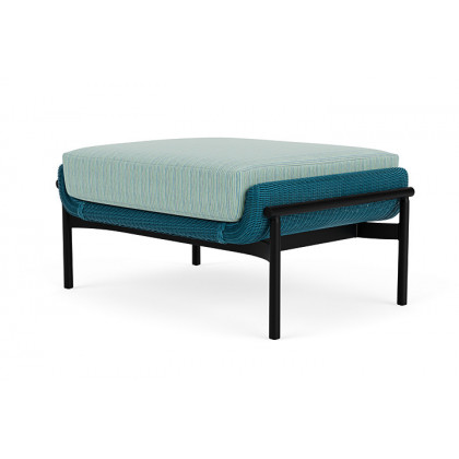 Lloyd Flanders™ Solstice Ottoman  - Peacock, Ebony