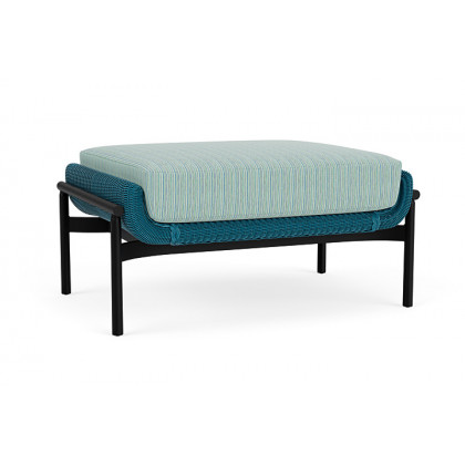 Lloyd Flanders™ Solstice Ottoman  - Peacock, Ebony