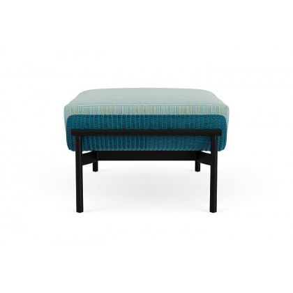 Lloyd Flanders™ Solstice Ottoman  - Peacock, Ebony