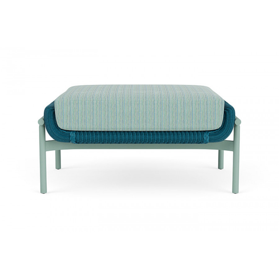 Lloyd Flanders™ Solstice Ottoman  - Peacock, Sea Glass