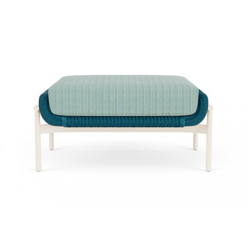 Lloyd Flanders™ Solstice Ottoman  - Peacock, Ivory