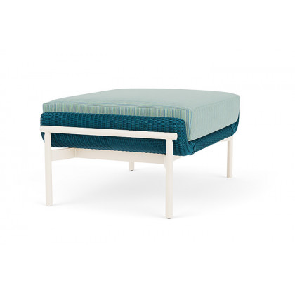 Lloyd Flanders™ Solstice Ottoman  - Peacock, Ivory