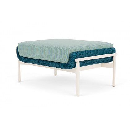 Lloyd Flanders™ Solstice Ottoman  - Peacock, Ivory