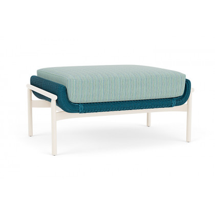 Lloyd Flanders™ Solstice Ottoman  - Peacock, Ivory